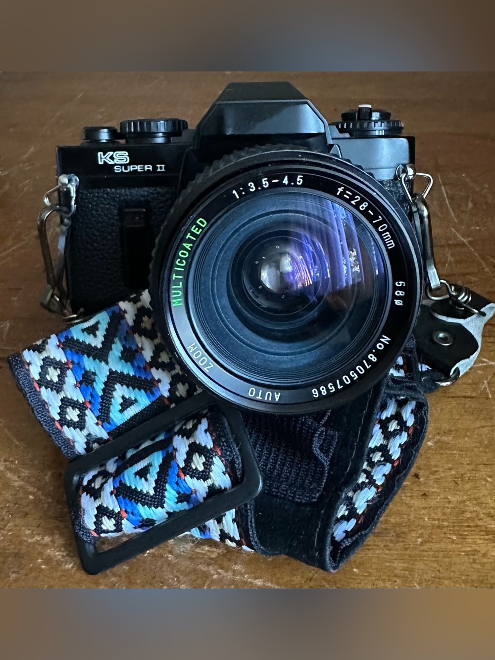 KS Super II SR2000 SLR 35mm Film Camera w/ Multicoated 28-70mm f3.5-4.5 Lens
